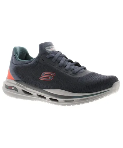 Skechers Mens Trainers Lace Up Orvan Trayv Arch Fit Lightweight Dark Navy