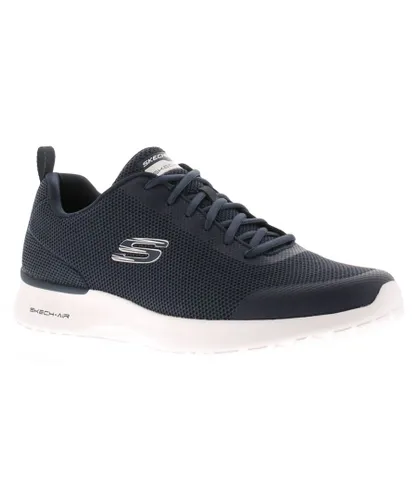 Skechers Mens Trainers Skech Air Dynamight Lace Up navy Textile