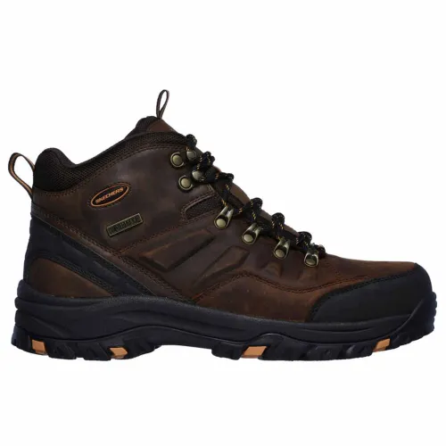 Skechers Relaxed Fit Relment - Traven Walking Boot: Dark Brown: