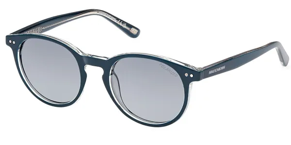 Skechers SE6275 Polarized 89D Men's Sunglasses Blue Size 48