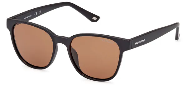 Skechers SE6277 Polarized 01H Men's Sunglasses Black Size 50