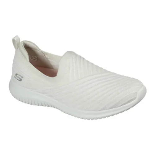 Skechers  ULTRA FLEX COOL STREAK  women's Slip-ons (Shoes) in White