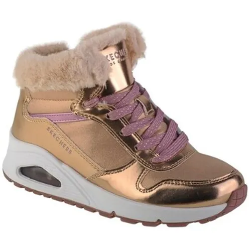 Skechers  Uno Cozy On Air  girls's Children's Shoes (High-top Trainers) in Gold