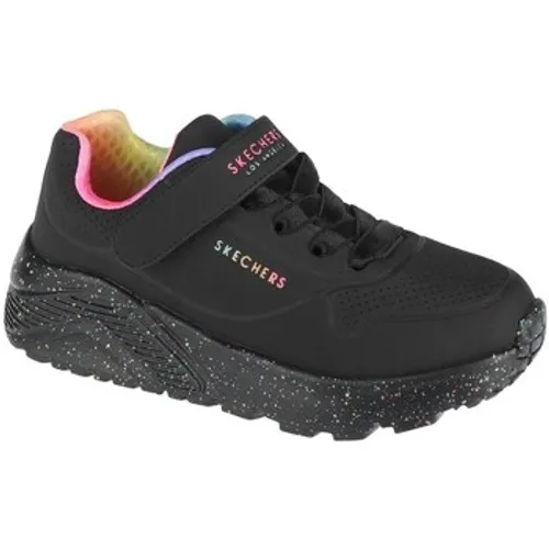Skechers  Uno Lite Rainbow Specks  girls's Children's Shoes (Trainers) in Black