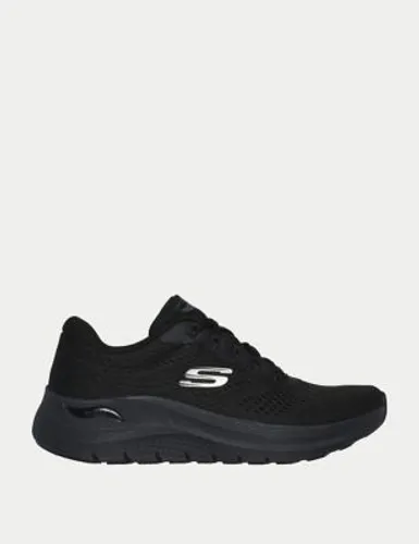 Skechers Womens Arch Fit 2.0 Big League Lace Up Trainers - 5 - Black, Black,Navy,Neutral