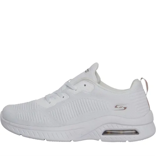 SKECHERS Womens Bobs Sport Squad Air Close Encounter Trainers White