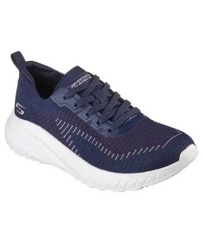 Skechers Womens Bobs Squad Chaos Renegade Parade Trainers - Navy