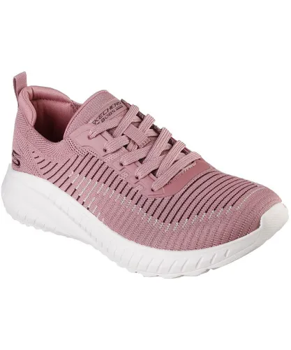 Skechers Womens Bobs Squad Chaos Renegade Parade Trainers - Pink Lace