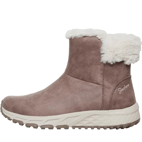 SKECHERS Womens Escape Plan Cozy Collab Boots Taupe