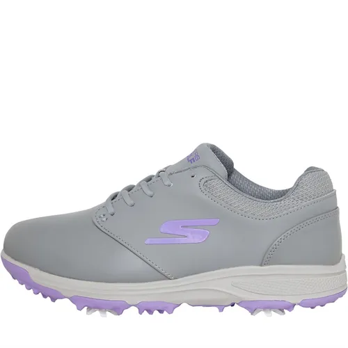 SKECHERS Womens Go Golf Jasmine Waterproof Golf Shoes Grey/Purple