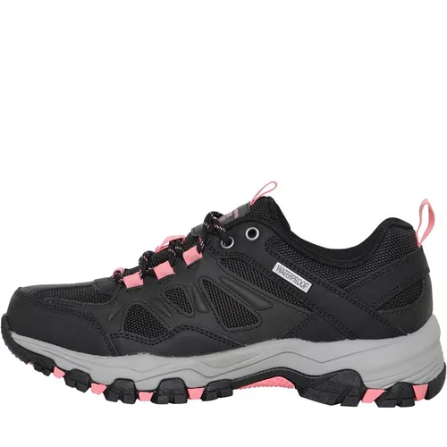 SKECHERS Womens Selmen Waterproof Hiking Shoes Black/Charcoal