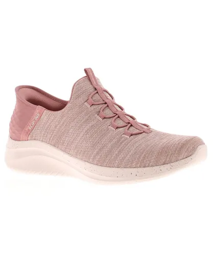 Skechers Womens Slip-Ins Trainers Ultra Flex 3 0 right rose - Pink Textile