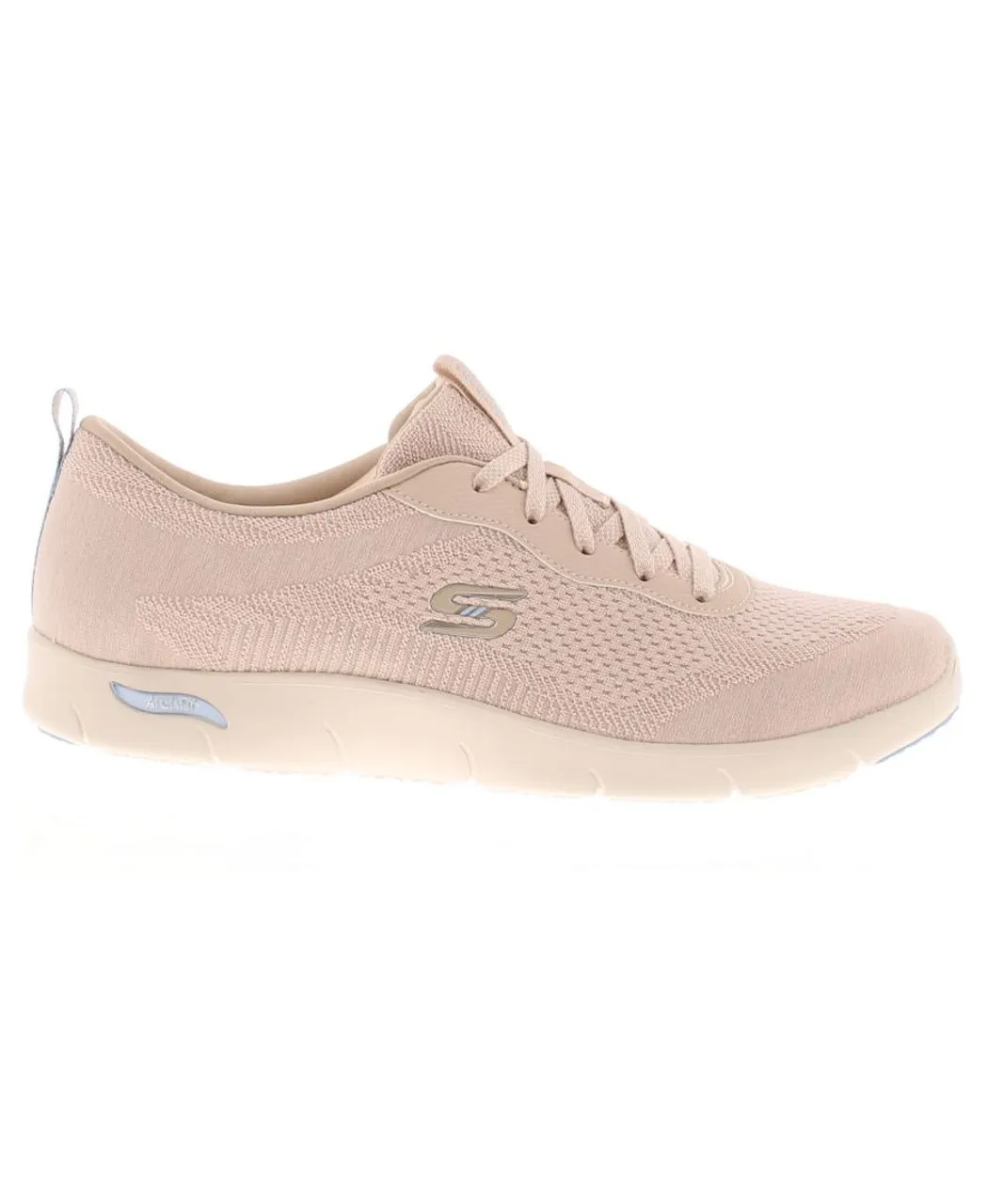 Skechers Womens Trainers Arch Fit Refine Lavi Lace Up taupe - Beige Textile