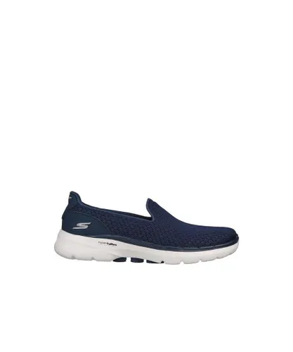 Skechers Womenss Go Walk Trainers in Navy Canvas (archived)