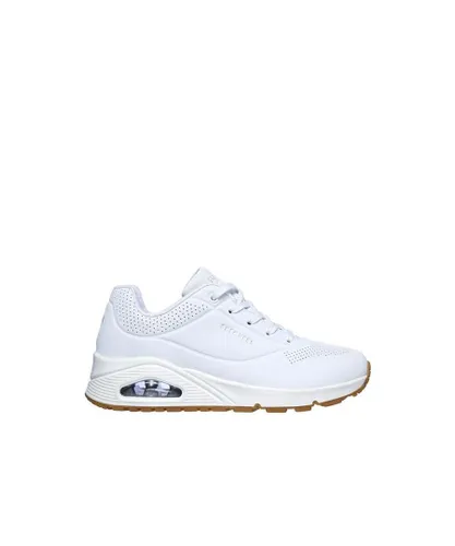 Skechers Womenss Uno Stand On Air Trainers in White