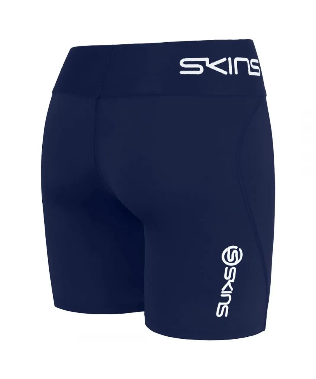 Skins Series-1 Stretch Navy Blue Mens Training Half Tights Shorts SO00100029010
