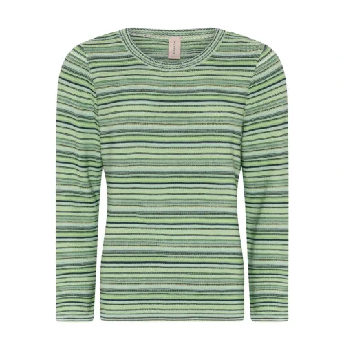 Skovhuus , Colorful Striped Pullover Sweater ,Green female, Sizes: