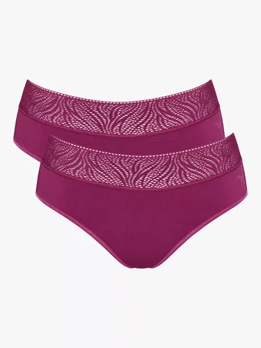 Sloggi Light Absorbency Hipster Period Knickers, Pack of 2 - Wine - Female
