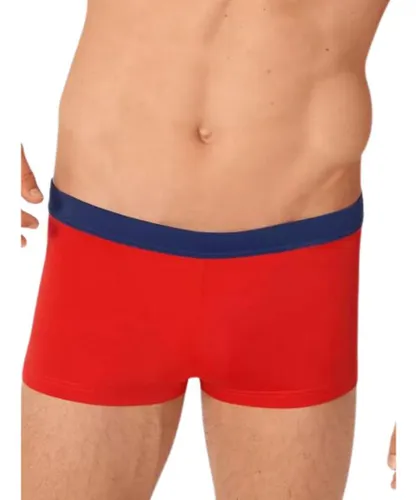 Sloggi Mens Shore Hipster Board Shorts Bright Red Polyamide