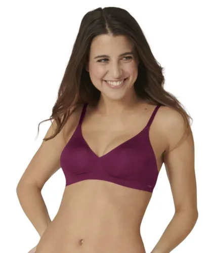 Sloggi Womens 10207507 Body Adapt Soft Bra - Purple Elastane
