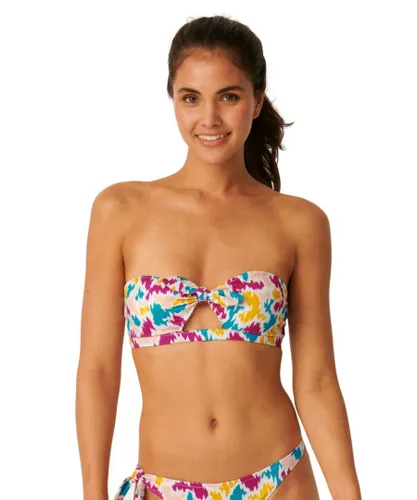 Sloggi Womens 10211215 Shore Fancy Guppy Bandeau Bikini Top - Multicolour Elastane