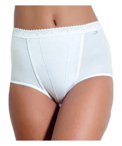 Sloggi Womens Control Maxi 2P 2 Pack - White Cotton