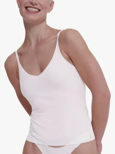 Sloggi ZERO Feel V-Neck Spaghetti Strap Vest Top - Silk White - Female