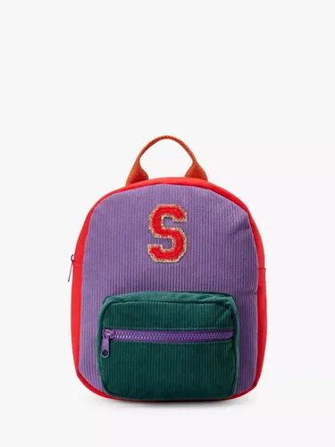 Small Stuff Kids' Initial Colour Block Backpack, Multi - S - Unisex