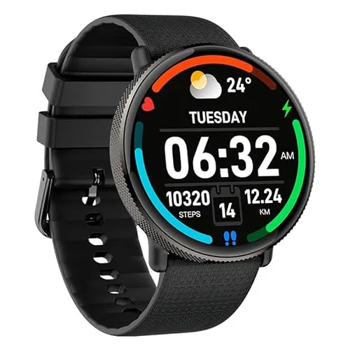 Smartwatch Cool AMOLED Screen Forever Silicone Black (Calls