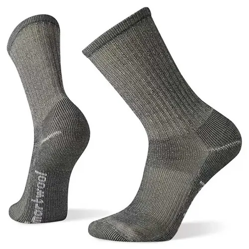 Smartwool Mens Hike Classic Edition Light Cushion Crew Socks (Light Grey)