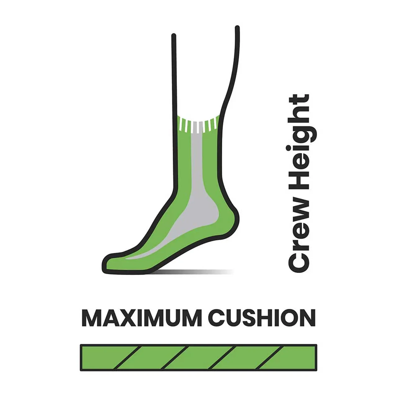 Smartwool Mens Mountaineer Classic Edition Maximum Cushion Crew Socks (Charcoal)