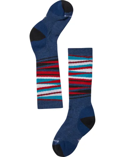 Smartwool Merino Wintersport Stripe Kids' Socks - Alpine Blue