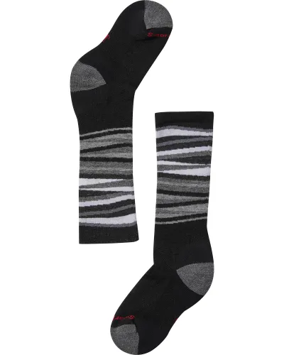 Smartwool Merino Wintersport Stripe Kids' Socks - black
