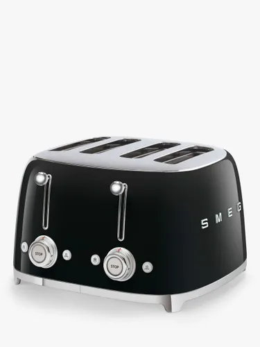 Smeg TSF03 4-Slice Toaster - Black - Unisex