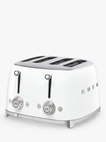 Smeg TSF03 4-Slice Toaster - White - Unisex