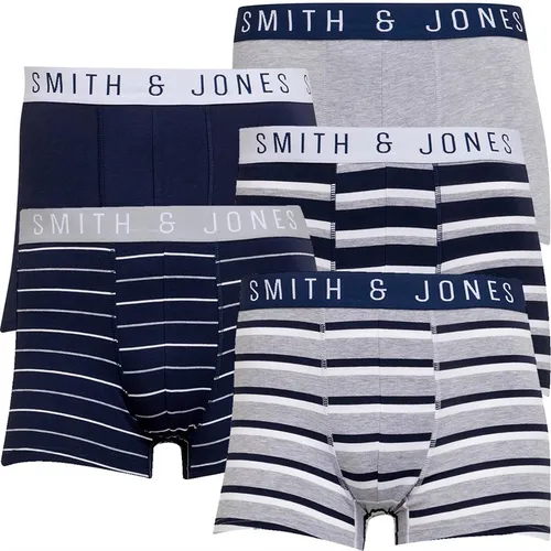 Smith And Jones Mens Dathan Five Pack Boxers Multi