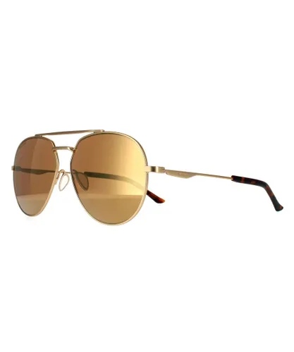 Smith Aviator Mens Gold Brown Mirror Chromapop Sunglasses Metal - One