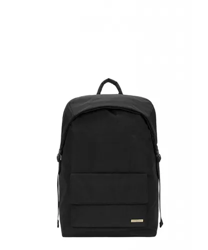 Smith & Canova Unisex Flapover Nylon Backpack - Black - One Size