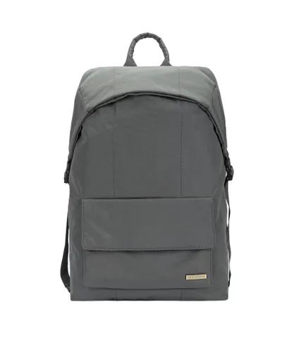 Smith & Canova Unisex Flapover Nylon Backpack - Dark Grey - One Size