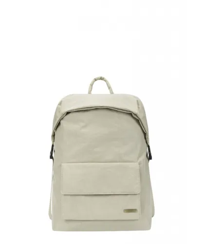 Smith & Canova Unisex Flapover Nylon Backpack - Stone - One Size