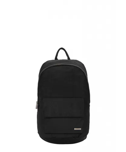 Smith & Canova Unisex Zip Around Nylon Backpack - Black - One Size