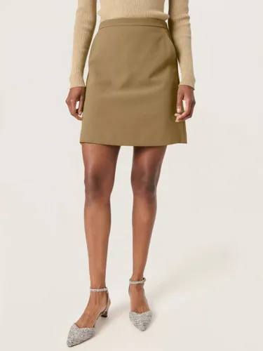 Soaked In Luxury Corinne A-Line Silhouette Mini Skirt - Kelp - Female
