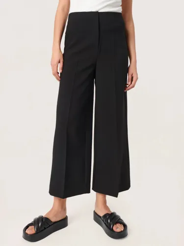 Soaked In Luxury Corinne High Waist Wide Legs Culottes Trousers - Black - Female