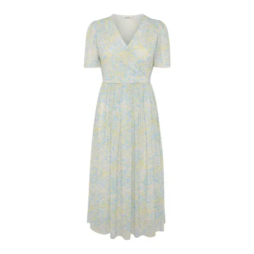 Soaked in Luxury , Feminine Skyway Dizzy Print Dress ,Multicolor female, Sizes: