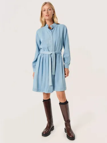 Soaked In Luxury Friday Shirt Dress, Medium Blue Denim - Medium Blue Denim - Female