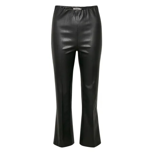Soaked in Luxury , SLKaylee PU Kickflare Pants ,Black female, Sizes: