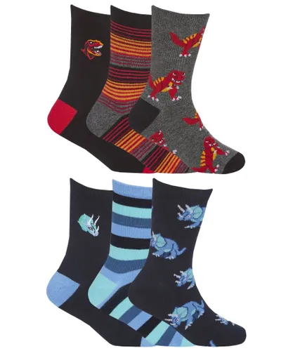 Sock Snob 12 Pair Boys Dinosaur Socks