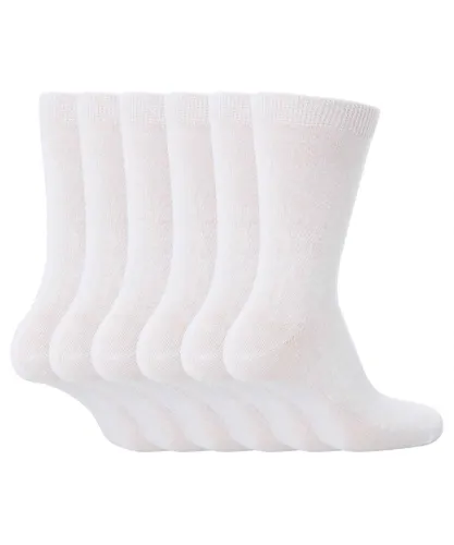 Sock Snob 6 Pairs Girls & Boys School Socks - White Cotton