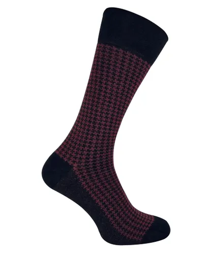 Sock Snob - Mens Patterned Design Formal Bamboo Dress Socks - Style 01 - Multicolour Cotton