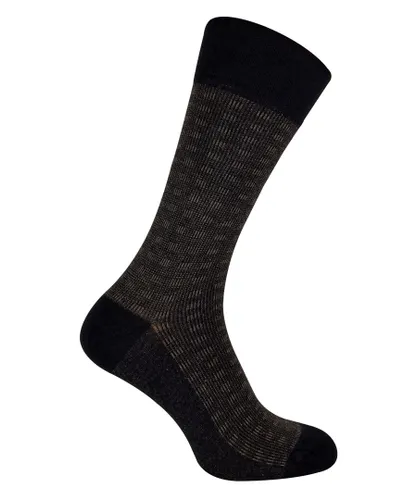Sock Snob - Mens Patterned Design Formal Bamboo Dress Socks - Style 11 - Multicolour Cotton